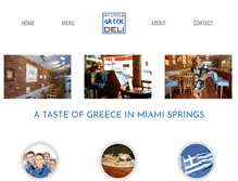 Tablet Screenshot of mylittlegreekdeli.com